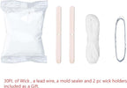 MILIVIXAY 2PCS Pillar Candle Mold -Height: 4.0inch,Diameter:2.0inch-30ft Long Wicks, 2pcs Wick Holders, a Mold Sealer and a Lead Wire Included as a Gift.