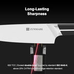 Kitchen Knife Set, 14 PCS Knife Sets for Kitchen with Block, X50CrMoV15 High Carbon German Steel Knife Set with 6X Serrated Steak Knife, Heavy