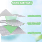 6 Pack Q5 vacuum bags for Roborock Q5 Max+, Q7 M5+, Q10 S5+, Q10 X5+, Q8 MAX+, Q7 MAX+, S7 Max Ultra, S8+ Robot Vacuum, Disposable Dirt Disposal Bags