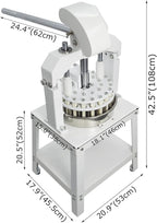 Manual Dough Divider 24pcs, Commercial Dough Dividing Cutting Machine, Stainless Steel Dough Cutter for Bakery, Pizzeria