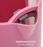 OVENTE 1.8L Electric Kettle, 1500W Fast Boiling Heater for Coffee or Tea, BPA Free, Easy to Fill Lid, Water Level Window, Auto Shut-Off, Boil-Dry Protection and Removable Filter, Pink KP413P