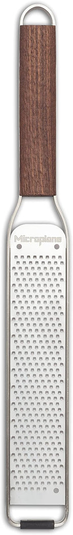 Microplane Master Series Wood Handle Stainless Steel Zester Grater