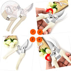 Leize Pruning Shears, Gardening Hand Pruner, Floral Shears, Strong Pruner for Flowers, Branches and Leaves (LightBlueA)