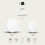 Stone Lain Fosca 32-Piece Dinnerware Set Bone China, Plates and Bowls Sets, Pasta Bowls, Dish Set for 8, Matte White