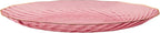 PLASTICPRO 60 Pack Plastic Plates Set of 30-10 inch Plates and 30-7 inch Plate, Elegant Clear Pink Spiral and Gold Rim Disposable Fancy Dishes Heavyweight