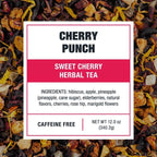 Tiesta Tea - Cherry Punch Cold Brew, Loose Leaf, Sweet Cherry Herbal Tea, Premium Iced, Non-Caffeinated Cold Brew Packets, Makes 64 oz of Pitcher Per Bag (Pack of 10)