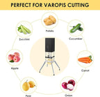 YOTAN Electric French Fry Cutter,Vertical French Fry Cutter with 1/2 & 3/8 Inch Blade,Professional Commercial and Household Automatic Potato Slicer,Electric Vegetable Chopper (Black)