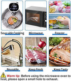 200 Vacuum Sealer Bags For Food, 8x12 Inch Thick BPA Free Vacuum Sealer Storage Bags, Compatible with All Vac Machines, Food Saver, Seal a Meal, Weston, Commercial Grade Precut Prep Sous Vide Bags