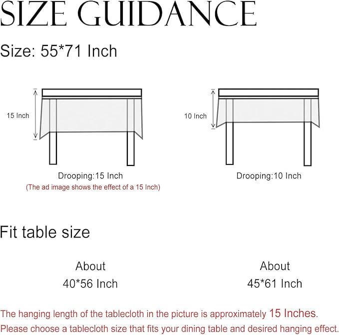 ISAENNE Designer Linen Floral Small Rectangle Tablecloth,Pale Yellow Farmhouse Indoor Table Cloth,Durable Decor Tablecloths for Dining Kitchen Thanksgiving Christmas,55"*71"-Chamonix A