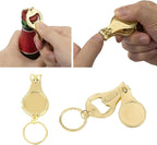 30pcs Personalized 4 in 1 Multi Function Bottle Opener, Nail Clipper, Wedding Favors Brewery, Private Customized, Gold, Multitool Gifts for Men
