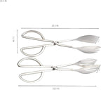 Stainless Steel Buffet Tongs - Set of 2, 10.3'