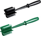 2 Pack Multifunctional Meat Masher ，Hamburger Chopper, Potato Masher,Ground Beef, Kitchen Tool (Black&Green)