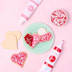 Sweets Indeed Frosting Kit plus Sprinkles Frosting Tubes nozzles 11.71 ounces Perfect for baking and cookie decoarting (Sweetheart)