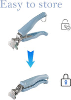 Stainless Steel Anti-Scalding Hot Bowl Dish Plate Gripper Clips Tongs Clamp Holder for Moving Hot Plate or Bowls with Food Out from Instant Pot Microwave Oven (2, Blue，Pink)