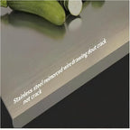 Large Stainless Steel Cutting Board,Suitable for Cutting Meat,Dicing,Vegetables,Fruits,Bread and Baking.ItIsConvenienttoClean,EasytoStoreandCan Be Washed in a Dishwasher (15.8 * 27.5in)
