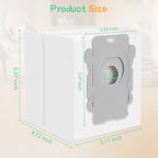 6 Pack Roomba Replacement Parts - Vacuum Bags for iRobot Roomba i7+, i1+, i2+, i3+, i4+, i5+, i6+, i8+, j6+, j7+, j8+, j9+, s9+, Combo i5+, j5+, j7+, j9+, High-Efficiency Dirt Disposal Bags