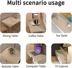 Table Pad for Dining Room Table - Can Be Used On Both Sides Waterproof and Easy to Clean Good Flatness Used for Dining Table(Light Brown+Gray 44x72)