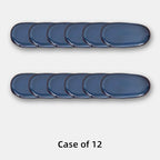 Organic Shape Restaurant Serving Tray 13” X 7", Commerical Grade Catering Stoneware Tray in Ir-regular Organic Shape, Chip & Scratch Resistant, Glossy Reactive Glaze Blue, Case of 12