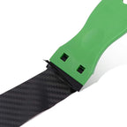 EHDIS 1.5" Plastic Razor Scraper with 10pcs Double Edged Plastic Blades for Removing Labels Stickers Decals on Glass Windows (Green)