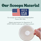 4 Teaspoon (20 mL) Long Handle Scoop for Measuring Coffee, Pet Food, Grains, Protein, Spices and Other Dry Goods (Pack of 5)