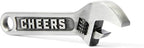 Wrench Bottle Opener - Heavy Duty Beer & Soda Cap Opener - Unique Bar Tool Gift for Men - Multitool Kitchen Gadget (Antique Silver)