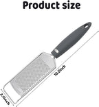 Lemon Zester Stainless Steel Cheese Garlic Grater Tool with Handle for Kitchen with Handle