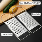 2 Pack Cheese Grater Handheld, Flat Coarse Stainless Steel Food Graters for Kitchen, Suitable for Potato, Vegetable, Butter, Parmesan Cheese