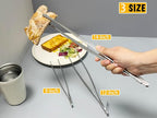 JETKONG 3 Pcs Serving Tweezer Tongs 9-Inch Cooking Tweezers Kitchen Tweezers (9 9 9 Inch, Silver)