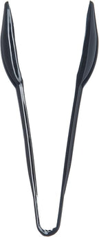 Carlisle FoodService Products Carly Salad Tong, 6" Salad Tong, Black (12 Pack)