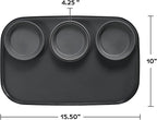 madesmart dipware 3 Bowl Serving Tray, Collapsible & Removable Dip Bowls for Charcuterie, Guacomole, Snacks, Veggies, Premium Dishwasher & Microwave Safe, Multipurpose Plate & Bowl, Blue