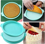 Newk Silicone Round Cake Mold, 4 Packs 8 Inch Silicone Disc Like Mold for Layer Cakes, Cheese Cakes, Rainbow Cakes and Resin Coasters – 8”