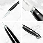 3.5" Paring Knife – Razor Sharp German Steel DIN1.4116 – Precision Fruit & Vegetable Knife for Peeling & Trimming – Full Tang & Ergonomic Handle – Gift Box – Velina Series