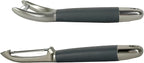 BYVOV Zinc Alloy Peeler Set, 2 Pieces Ergonomic Kitchen Tools for Fruits & Vegetables | Straight & Julienne Peelers for Effortless Peeling & Garnishing