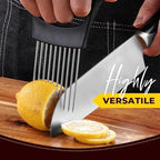 Stainless Steel Onion Holder, 2 Pack - Slicing Assistant Tool for Onion, Potato, Tomato (Grey)
