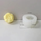 Rose Ball 3D Round Flower Peony Resin Casting Molds - Silicone Mold for Candle Making & Home Decor
