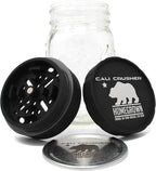 Homegrown Jar Head - 2 Piece Ball Mason Jar Herb & Spice Grinder - Black