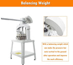 INTSUPERMAI Dough Divider Cutter Machine 36PCS Manual Dough Divider Rounder 3 Pans Hydraulic Dough Equal Cutter DIvider Cutting Machine 1.06oz-5.64oz One Piece