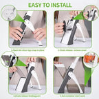 Safe Mandoline Slicer 5 in 1 Vegetable Chopper Food Cutter | Manual Adjustable Food Slicer for Potatoes, Carrots, Onions & Lemons | Multi-Functional Vegetable Grater, Dicer, Shredder & Kitchen Gadget