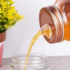 Mason Jar Pour Spouts. free flow Mason Jar Pour Spouts, mason jar for spout regular mouth size 70mm dispenser germination cover. Suitable for any liquid. Leak-Proof 4-Pack + 8 Lid Caps (rose gold)