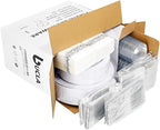 bUCLA 350PCS Silver Plastic Dinnerware Set for 50 Guests - Silver Plates Disposable Include 50 Dinner & 50 Dessert Plates,50 Forks,50 Knives,50 Spoons,50 Cups,50 Napkins for Party & Christmas