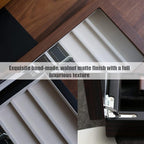 Knife Display Case Organizer storage 8 pocket knives, Folding Knife Holder with Real Glass Window Top， Pocket knife collection box for men gift (Walnut Veneer 8 slot)