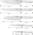 5-Piece Chef Knife Set, Professional Ultra Sharp Kitchen Knives For Cooking High Carbon Stainless Steel, With Ergonomic Handle Design (five)