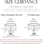 patdrea Designer Vintage Round Tablecloth,Pink Linen Table Cloth with Birds Pattern,Colorful Decoration French Table Cover for Kitchen Dining,Thanksgiving,Party,Christmas,Diameter 55"-Kulom a