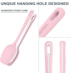 5 Pieces Silicone Spatula Set, Food Grade Rubber Spatula, Upgrade Strong Handle with Ergonomic Grip, Heat Resistant Up to 600°F for Nonstick Cookware, Cooking Candy Series