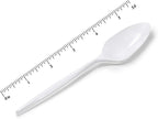 [600 Pack] White Disposable Plastic Tea Spoons - Practical Cutlery for Parties, Lunches, Picnics, and Long Trips - Great for Meals, Desserts, or Appetizers