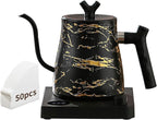 Water Kettle Electric,Gooseneck Electric Kettle with 50pcs Coffee Filter,±1℉ Temperature Control, Fast Heating, Stainless Steel Interior, Ideal for Precise Pour-Over Coffee and Tea