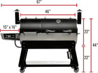 recteq DualFire 1200 Wood Pellet Smoker Grill, Wi-Fi Electric Pellet Grills, Dual Chambers for Hot and Fast + Low and Slow Cooking, DualFire 1200 + Grilling Basics Bundle