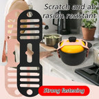 Silicone Lid Lock Strap for Crockpot Slow Cooker (6/7/8 Quart) - Universal Crockpot Lid Holder & Rubber Strap Alternative | Heat-Resistant, No-Spill Design Transport Accessories (Black 2PCS)