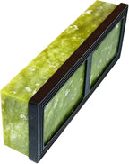 Knife Sharpening Stone,10000 Grit Sharpener Whetstone Final Fine Polishing Natural Green Honing Oilstone for Knives Tools,Cutting Tools (SET-A)