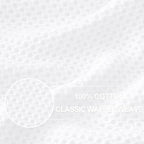 Homaxy 100% Cotton Waffle Weave Kitchen Dish Cloths, Ultra Soft Absorbent Quick Drying Dish Towels, 12 x 12 Inches, 12-Pack, White